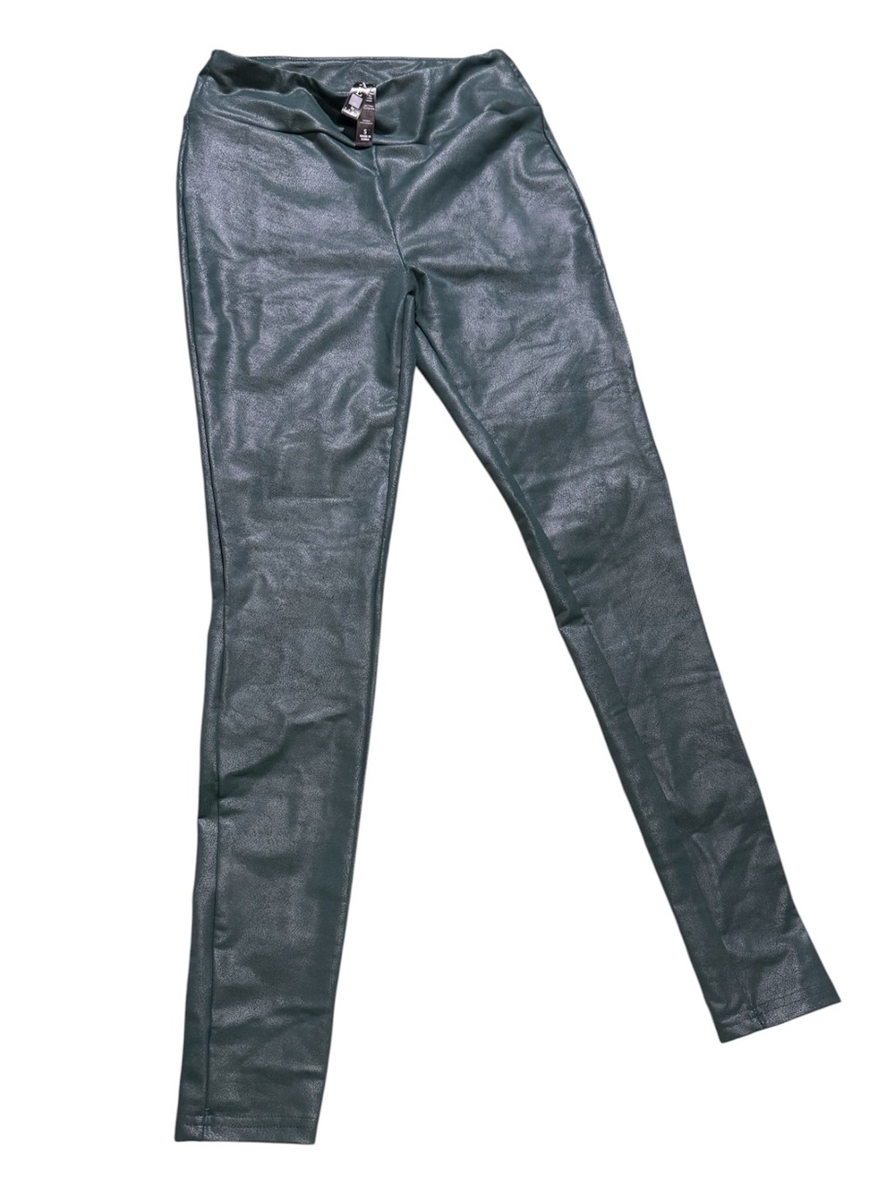 LuLaRoe Shiny Forest Green Faux Leather Leggings